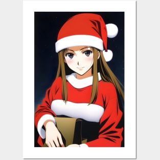 Santa Girl Posters and Art